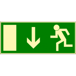 Sortie de secours (à placer au dessus de la porte)